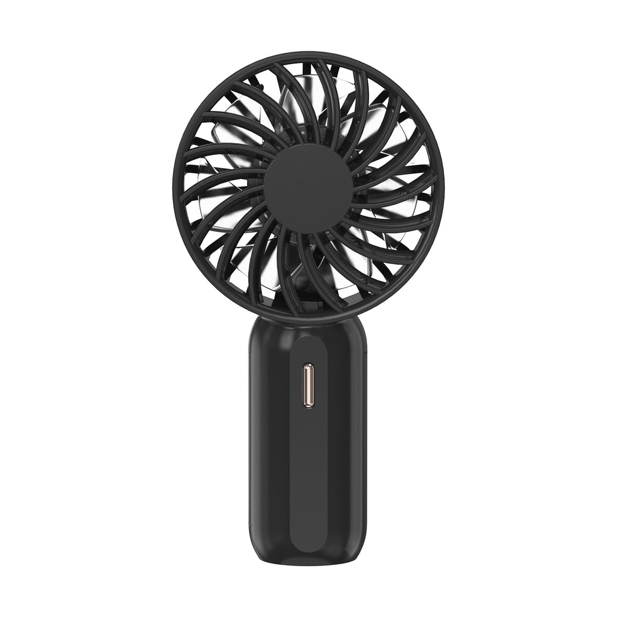 RUXAN Mini Portable Fan - Rechargeable Handheld Fan, 7 Color LED Lights, 3 Speeds Personal Small Pocket Fan for Travel, Makeup, Eyelash Extensions, Kids, Girls, Women - White