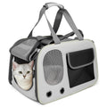 Jewyow Cat Carrier – Pet Carrier for Cats & Dogs, Enhanced Ventilation, Safety Locking Zippers, Padded Shoulder Strap (Black)