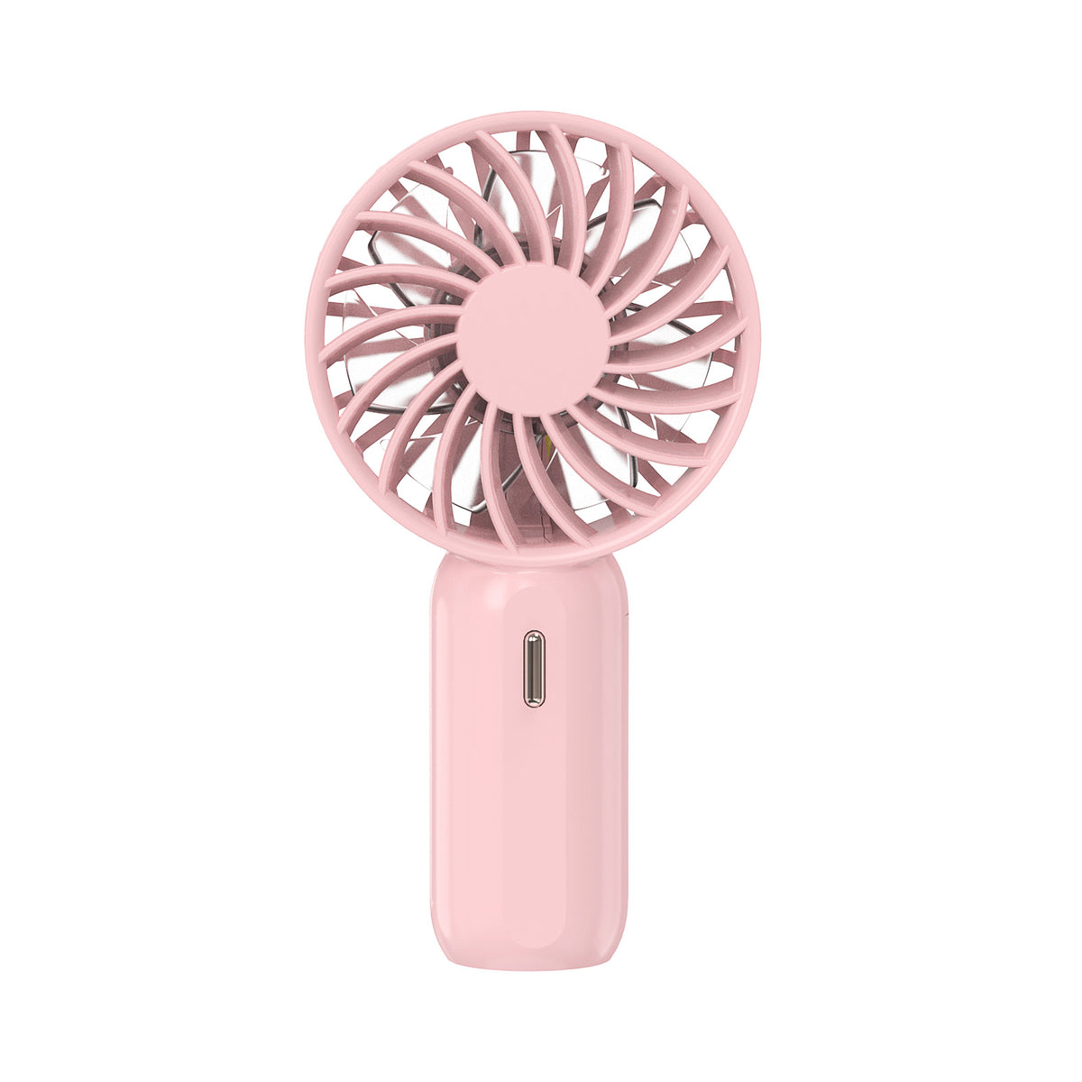 RUXAN Mini Portable Fan - Rechargeable Handheld Fan, 7 Color LED Lights, 3 Speeds Personal Small Pocket Fan for Travel, Makeup, Eyelash Extensions, Kids, Girls, Women - White