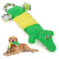 Jewyow Interactive Squeaky Plush Dog Toy with Crinkle Paper - Durable Tug of War Chew Toy for Puppies, Small, Medium & Large Breeds