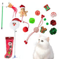 Christmas Cat Toys 11 PCS Assorted Interactive Gift Set – Includes Spring Toy, Mouse & Crinkle Balls, Perfect Stocking Stuffers for Indoor Kitten Fetch Play
