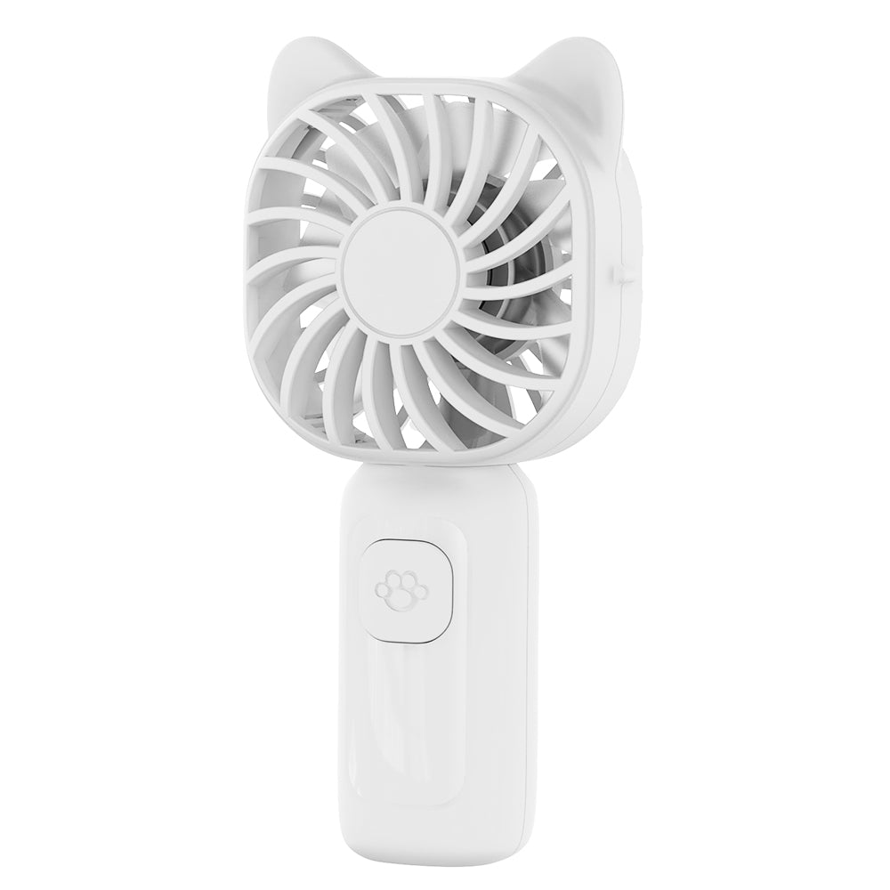 Mini Portable Handheld Fan with 7-Color LED Light, Rechargeable Personal Fan, 3 Speeds Small Pocket Fan, Lightweight USB Desk Fan for Women, Men, Kids, Office, Travel, Camping, Blue