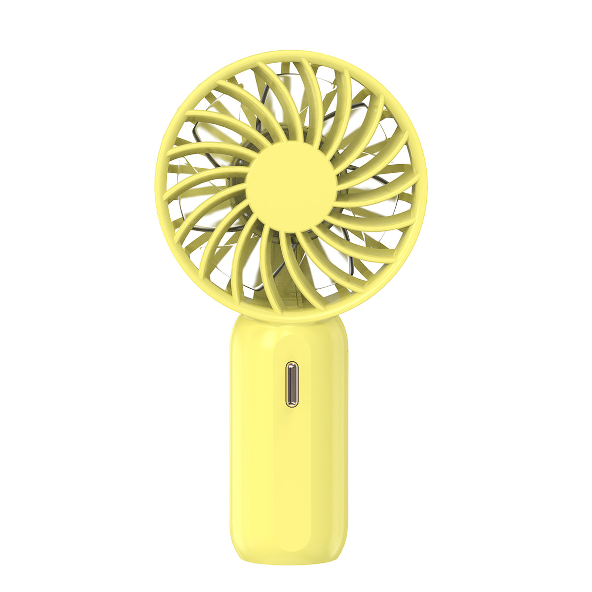 RUXAN Mini Portable Fan - Rechargeable Handheld Fan, 7 Color LED Lights, 3 Speeds Personal Small Pocket Fan for Travel, Makeup, Eyelash Extensions, Kids, Girls, Women - White